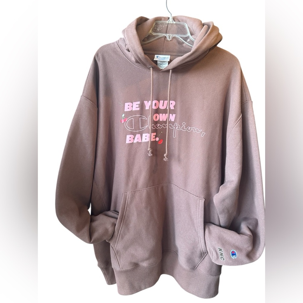 Champion Reverse Wave Brown Hoodie